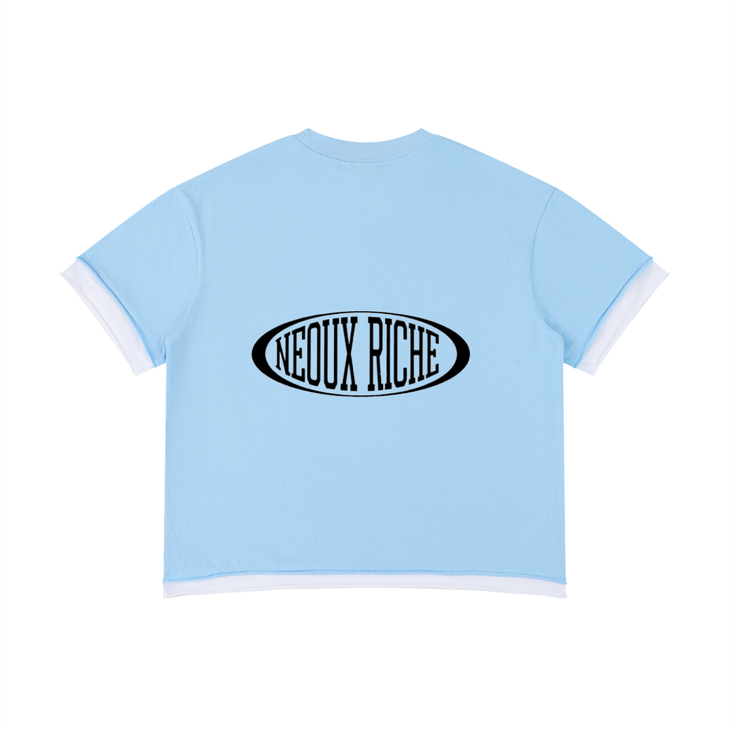 Unisex Boxy Color Block T-Shirt