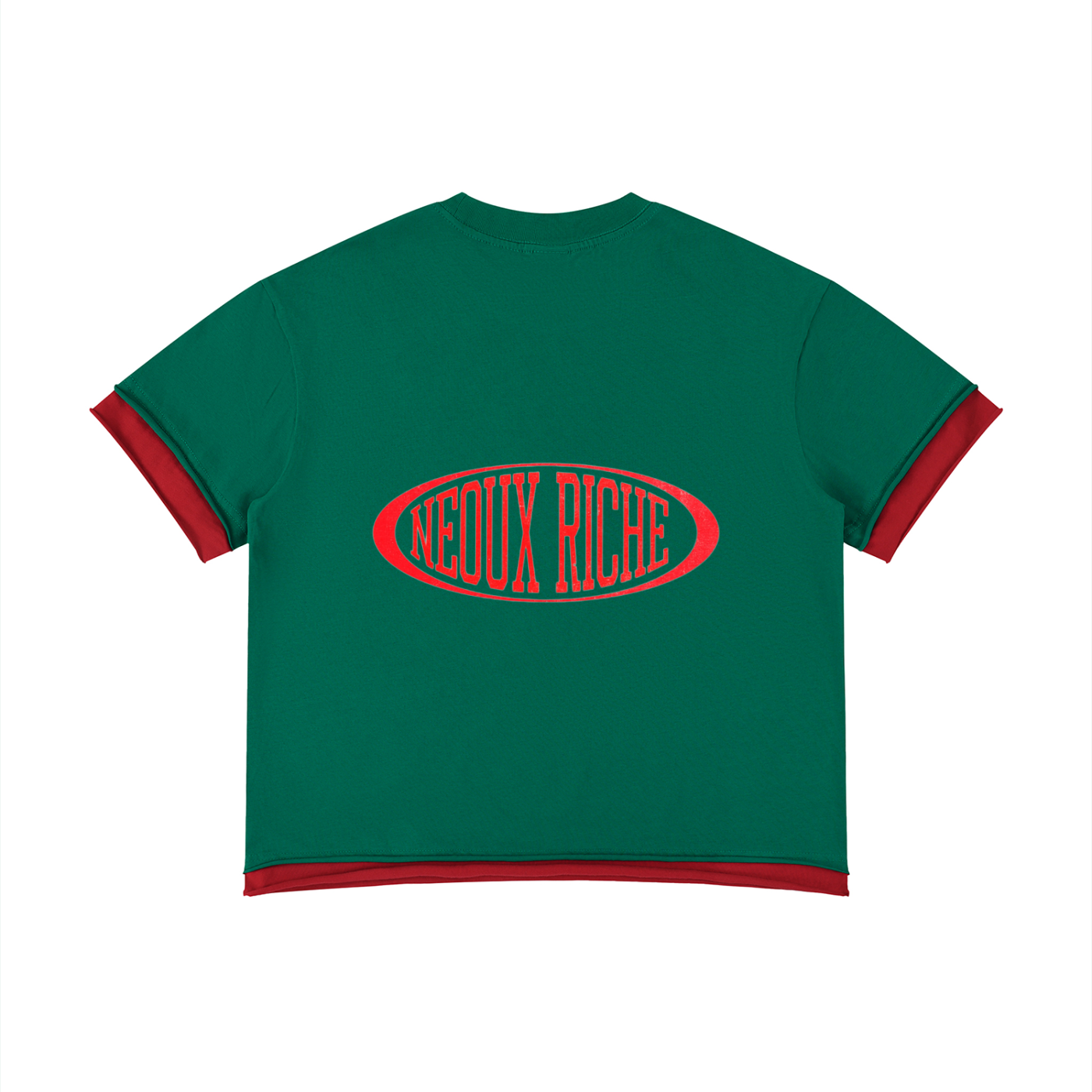 Unisex Boxy Color Block T-Shirt