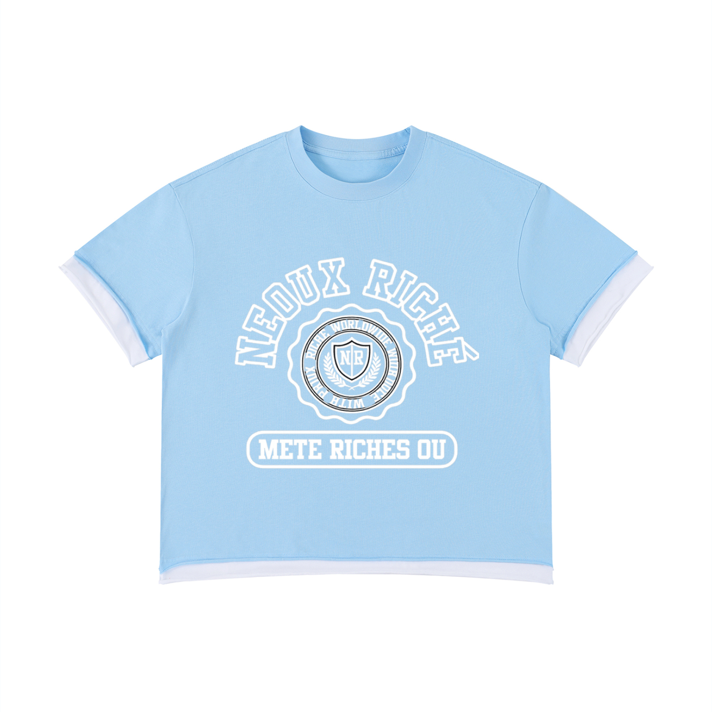 Unisex Boxy Color Block T-Shirt