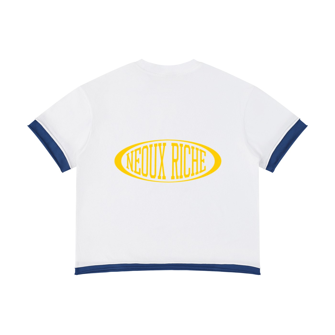 Unisex Boxy Color Block T-Shirt