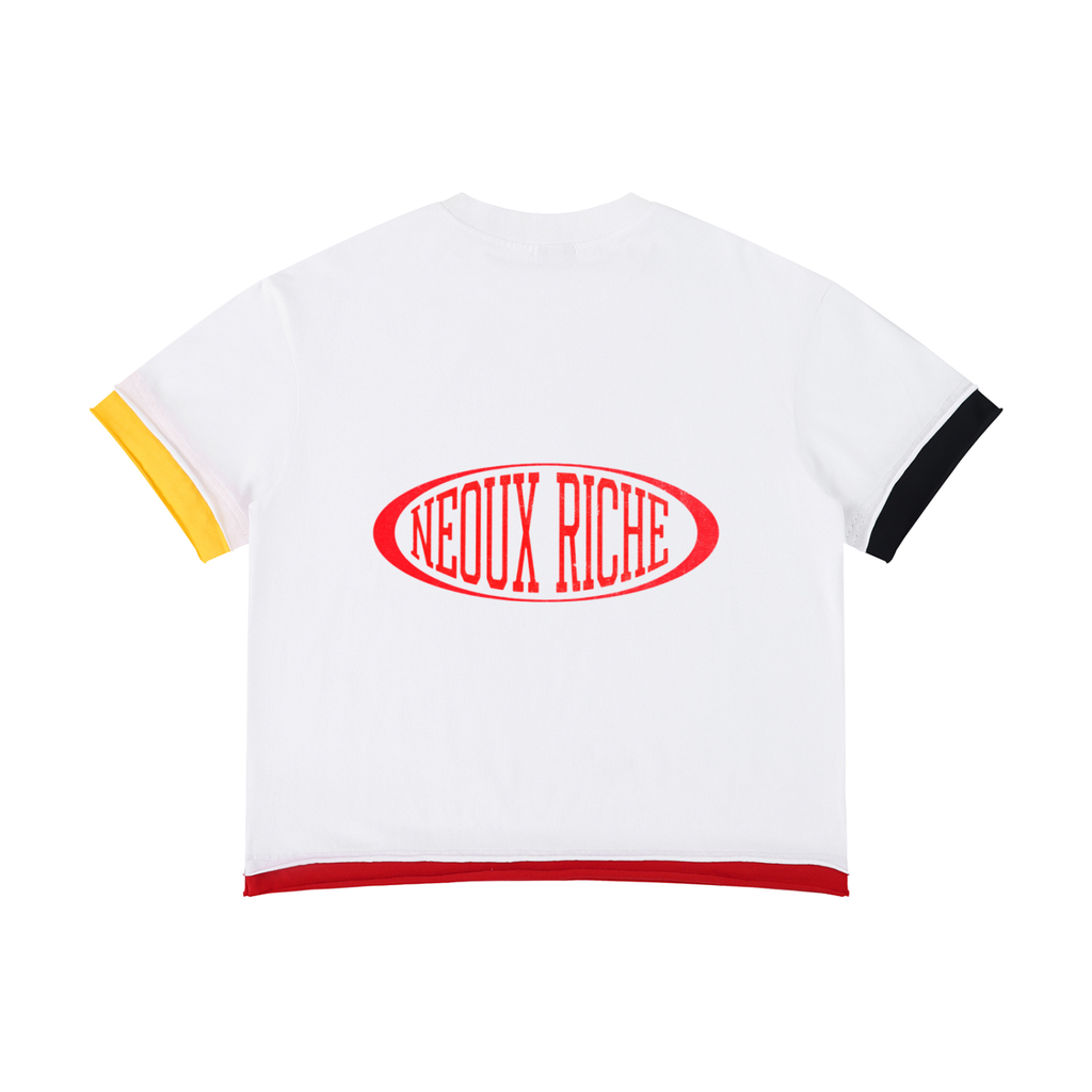 Unisex Boxy Color Block T-Shirt