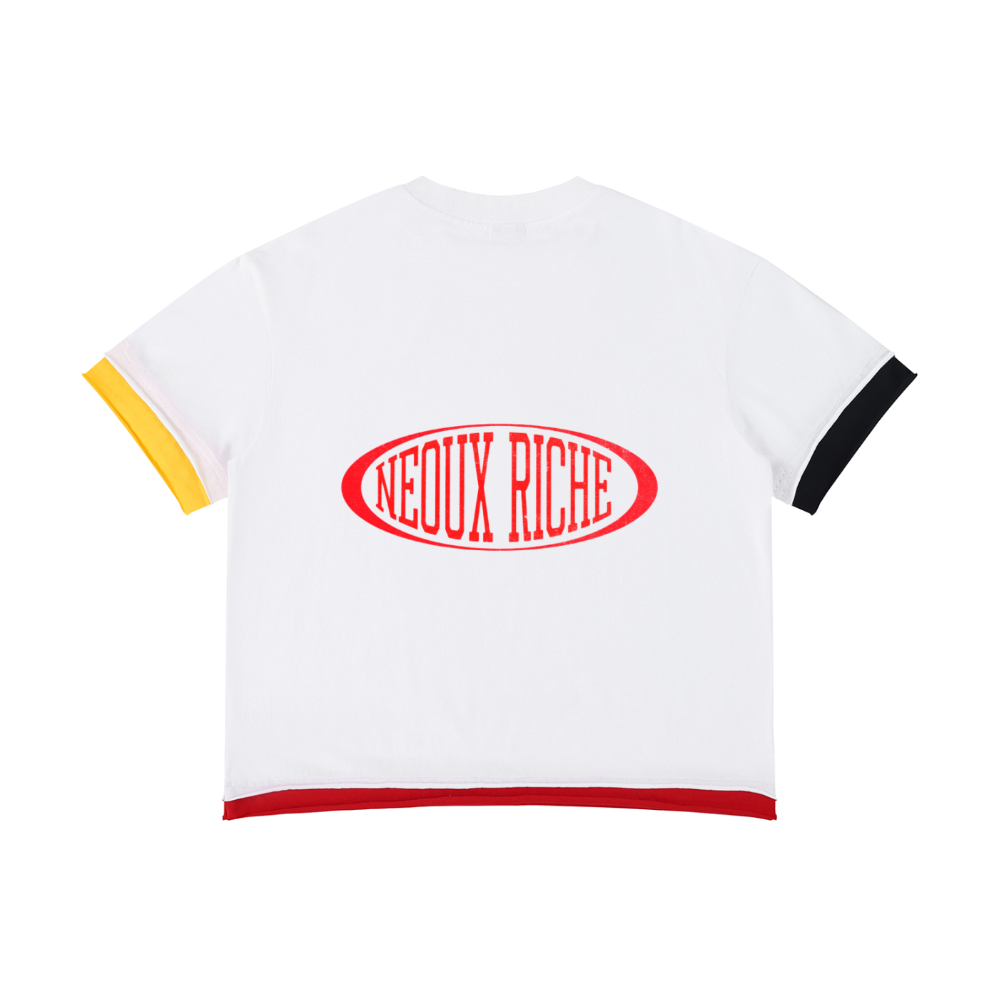 Unisex Boxy Color Block T-Shirt