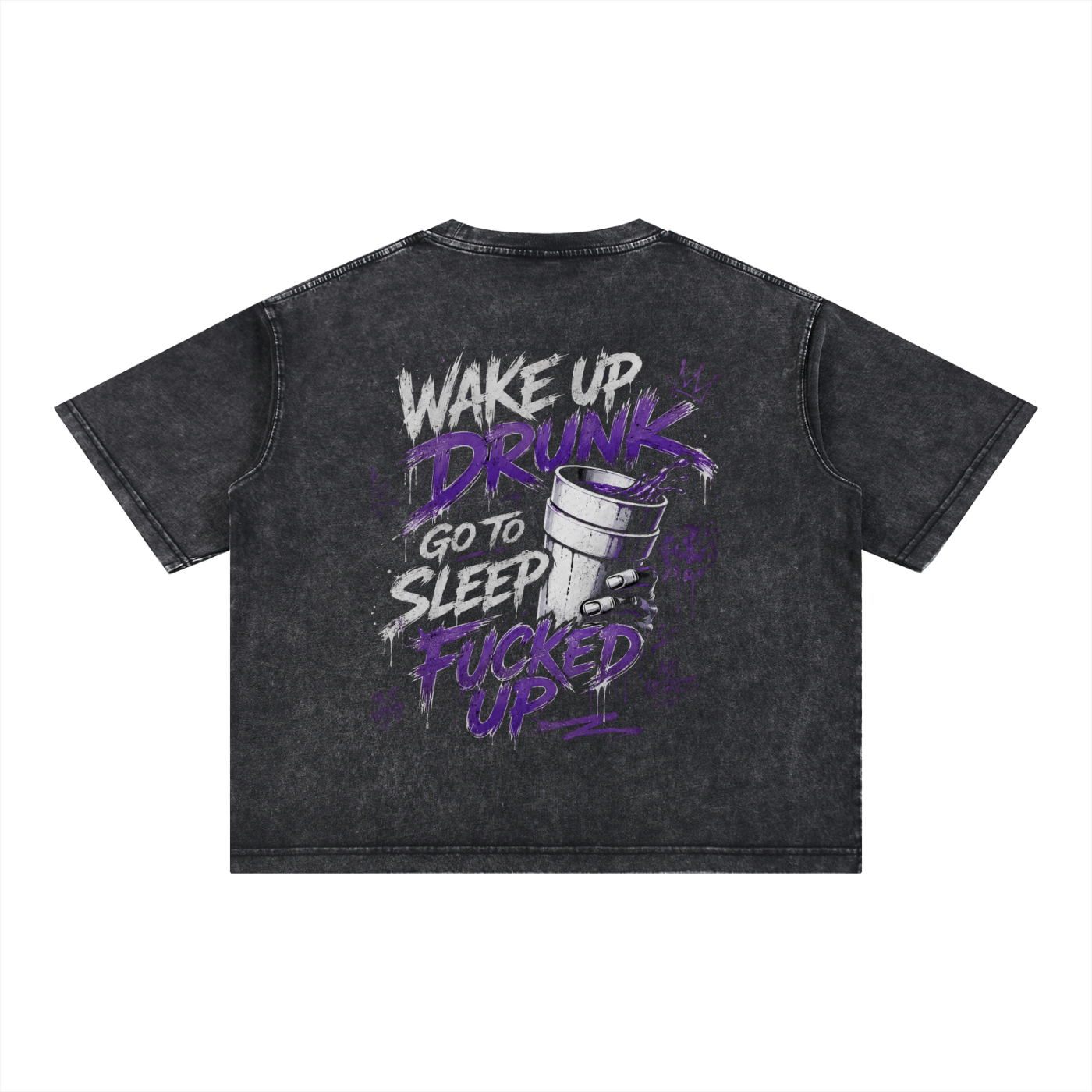 Mineral Wash Boxy Cotton T-Shirt