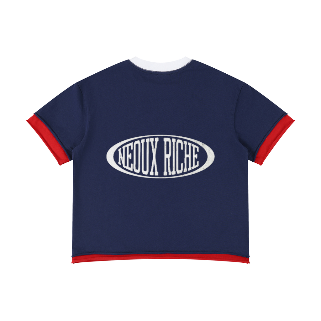 Unisex Boxy Color Block T-Shirt