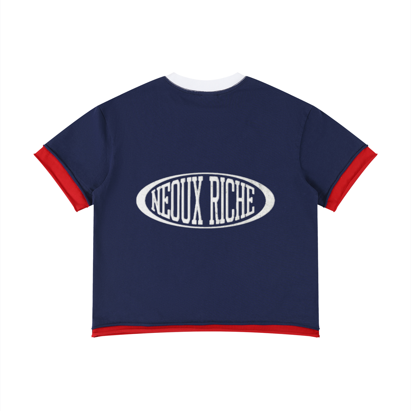 Unisex Boxy Color Block T-Shirt