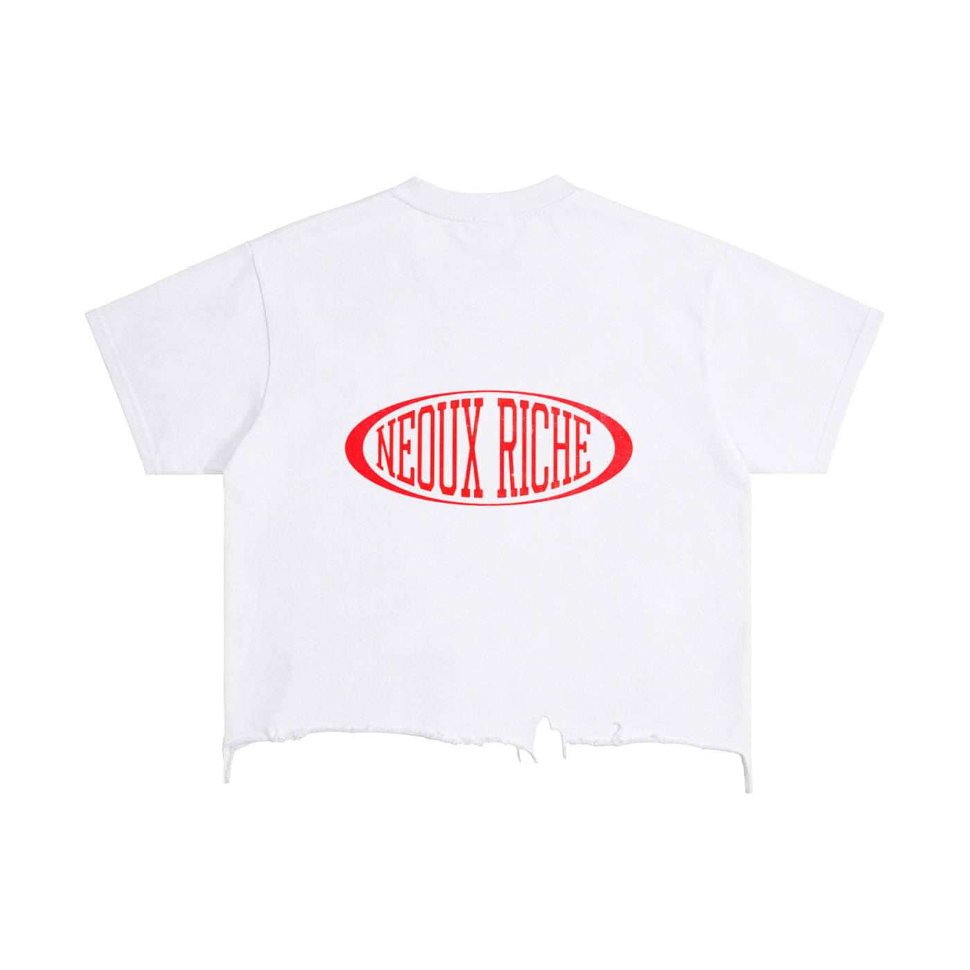 Vintage Wash Boxy Distressed Hem T-Shirt