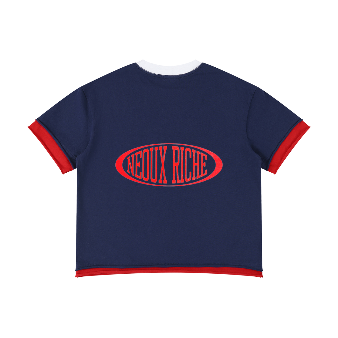 Unisex Boxy Color Block T-Shirt