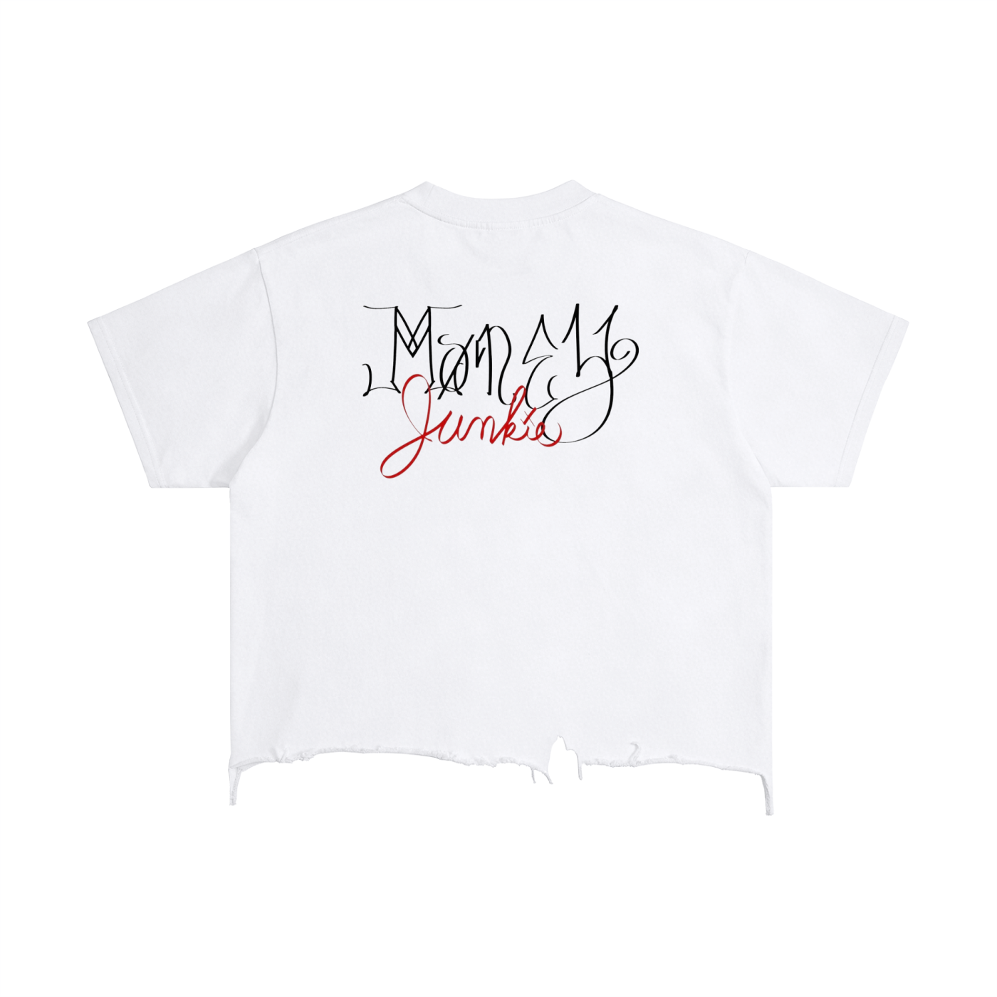 Vintage Wash Boxy Distressed Hem T-Shirt