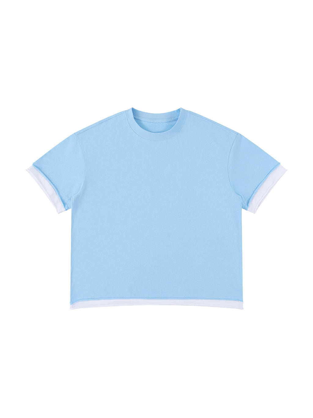 Unisex Boxy Color Block T-Shirt