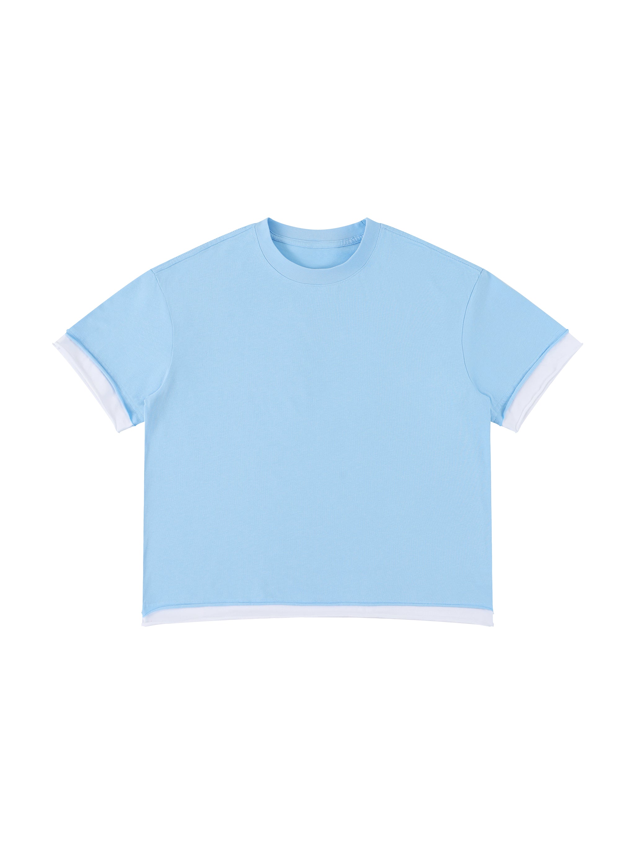 Unisex Boxy Color Block T-Shirt